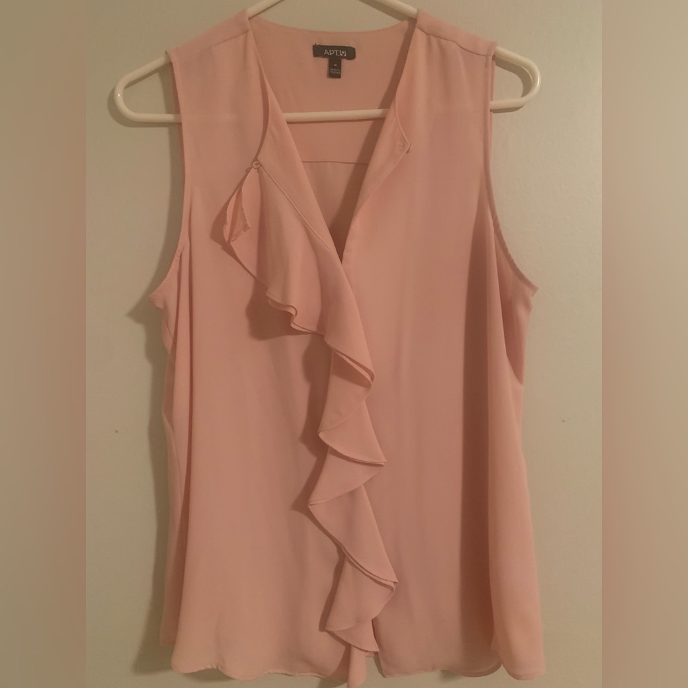 Women’s apt 9 blouse pale pink